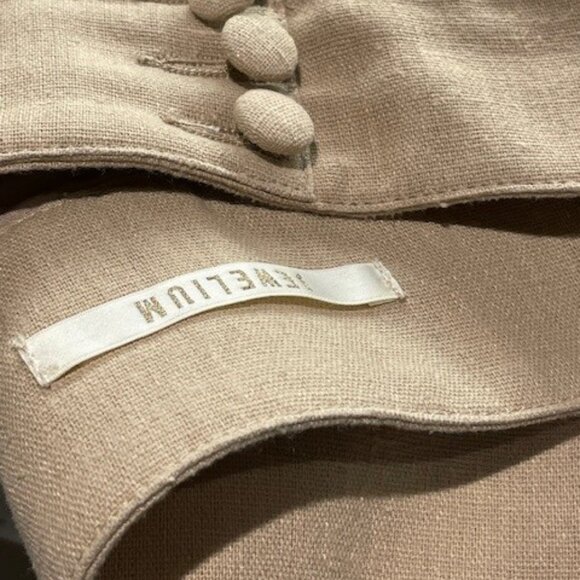 LINEN LOOK PLEATED SHORTS Scalloped Hem, 4 Pockets SUPER CUTE - Picture 16 of 16